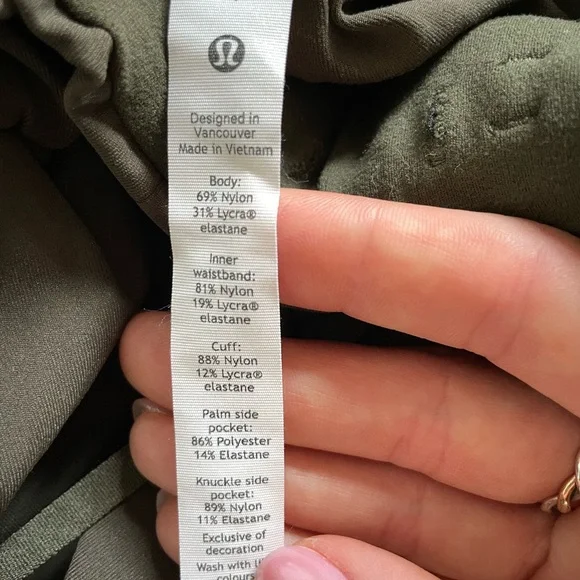 Lululemon stretch high rise jogger dark olive - Picture 4 of 5